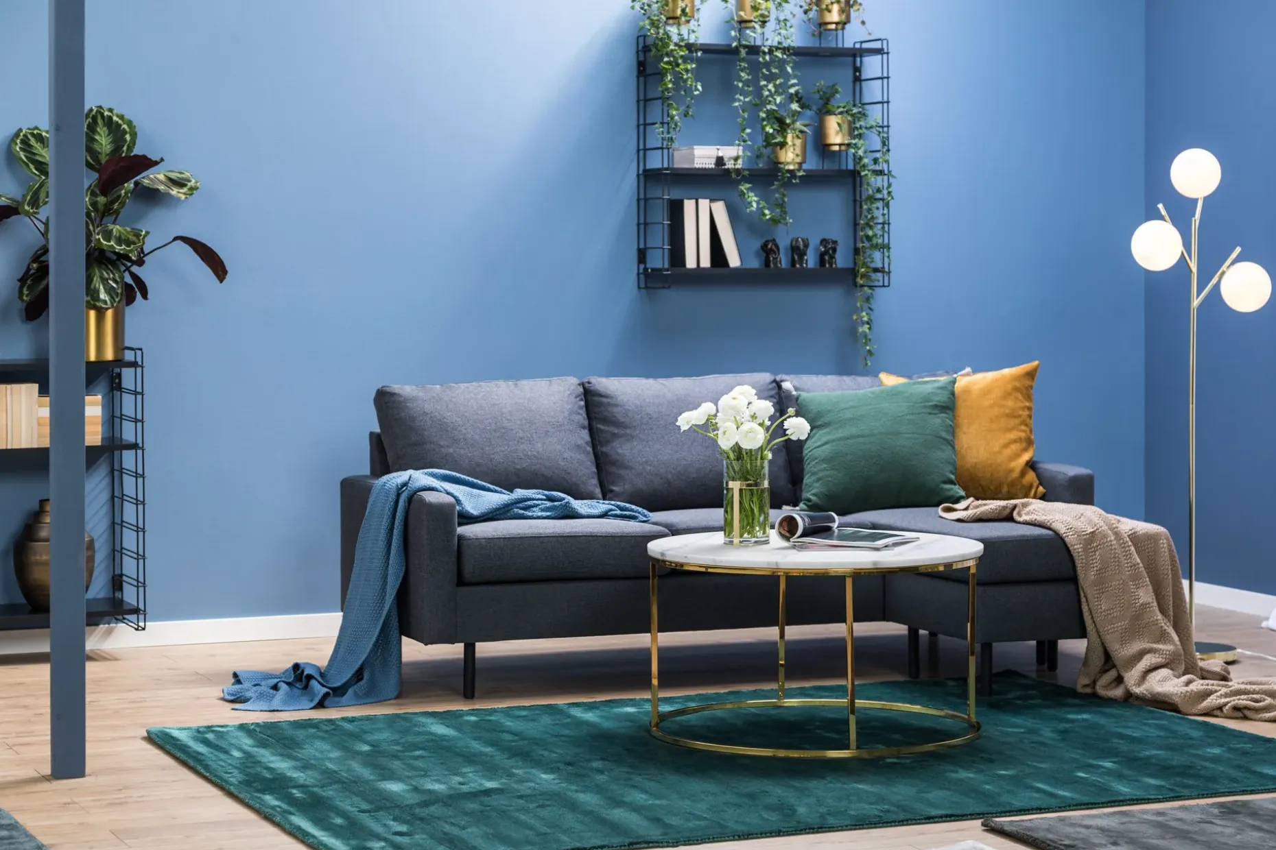 Peppe 3-seters Vendbar L-formet Divansofa i Stoff