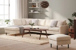 Peppe 4-seters Venstrevendt L-formet Sjeselongsofa i Manchester