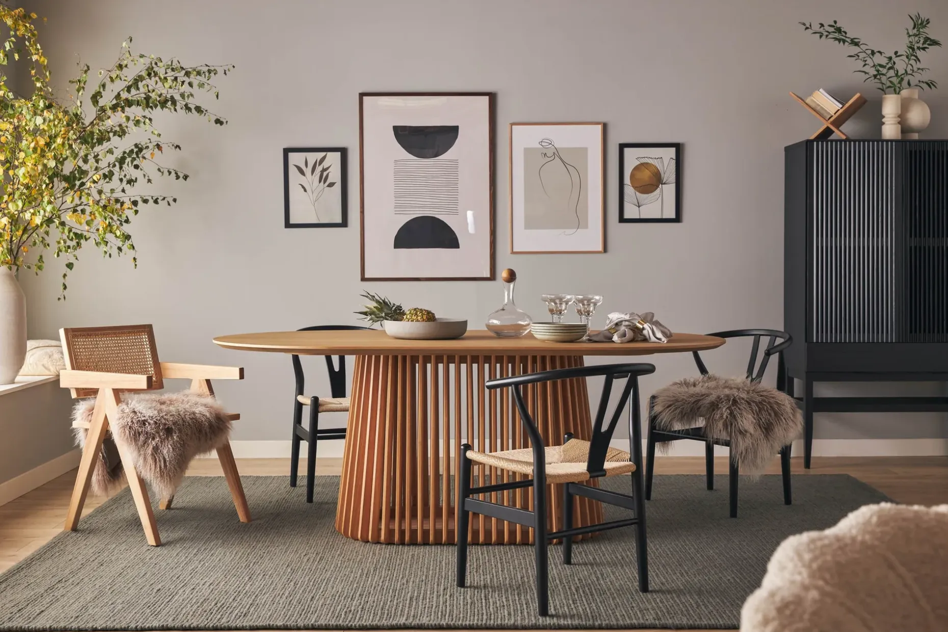 Peyra Spisebord 200 cm Ovalt Eik