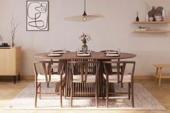 Peyra Spisegruppe 200 cm Ovalt spisebord med 6 Dastoori Spisestoler