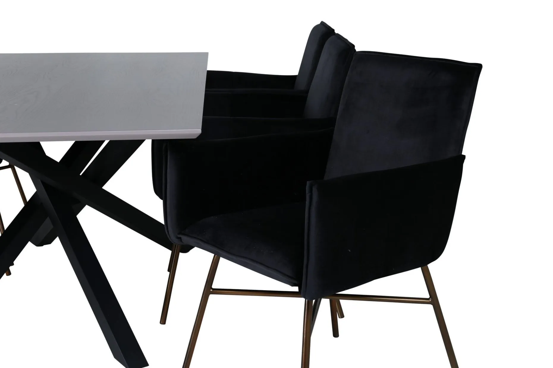 Piazza Spisegruppe 180 cm Rektangulær med 6 Petra Stoler