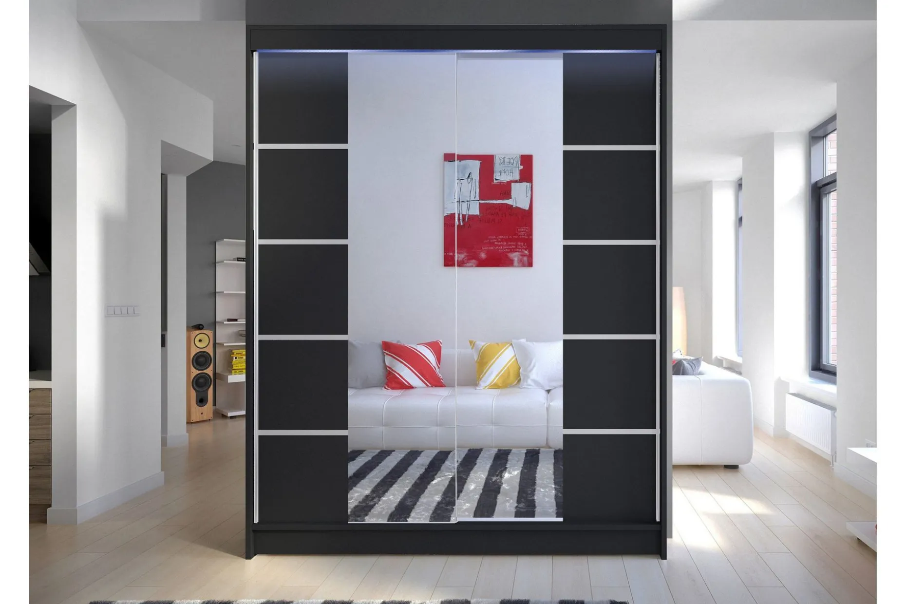 Pickering Garderobe Med Speil 150x200 cm