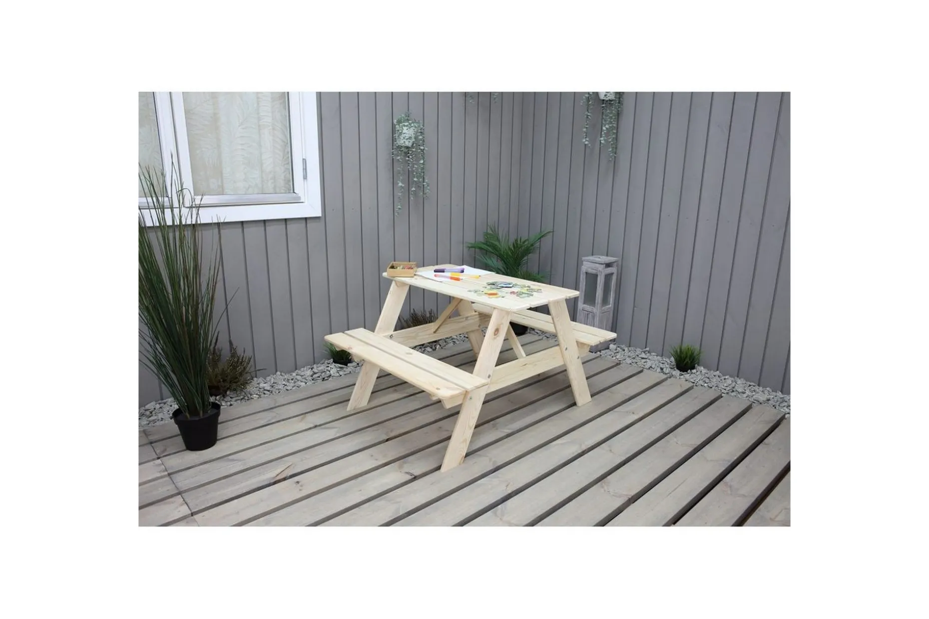 Piknikbord Mini Rasta for barn