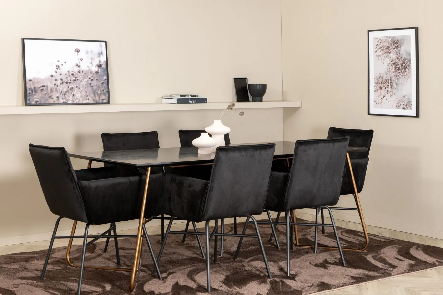 Pipi Spisegruppe 190 cm inkl. 6 Pipi Stoler