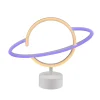 Planet LED-Bordlampe Hvit