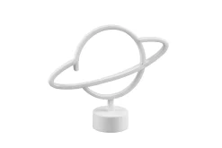 Planet LED-Bordlampe Hvit