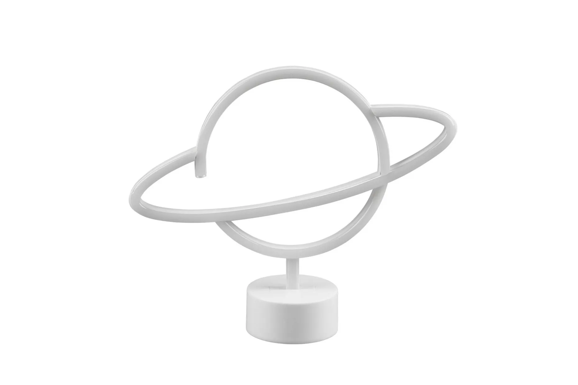 Planet LED-Bordlampe Hvit