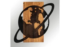 Planet Wooden Accessory Veggdekor