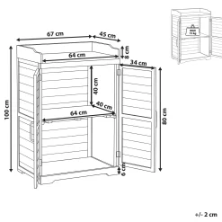 Plantebenk Tereville grantre 45x67 cm