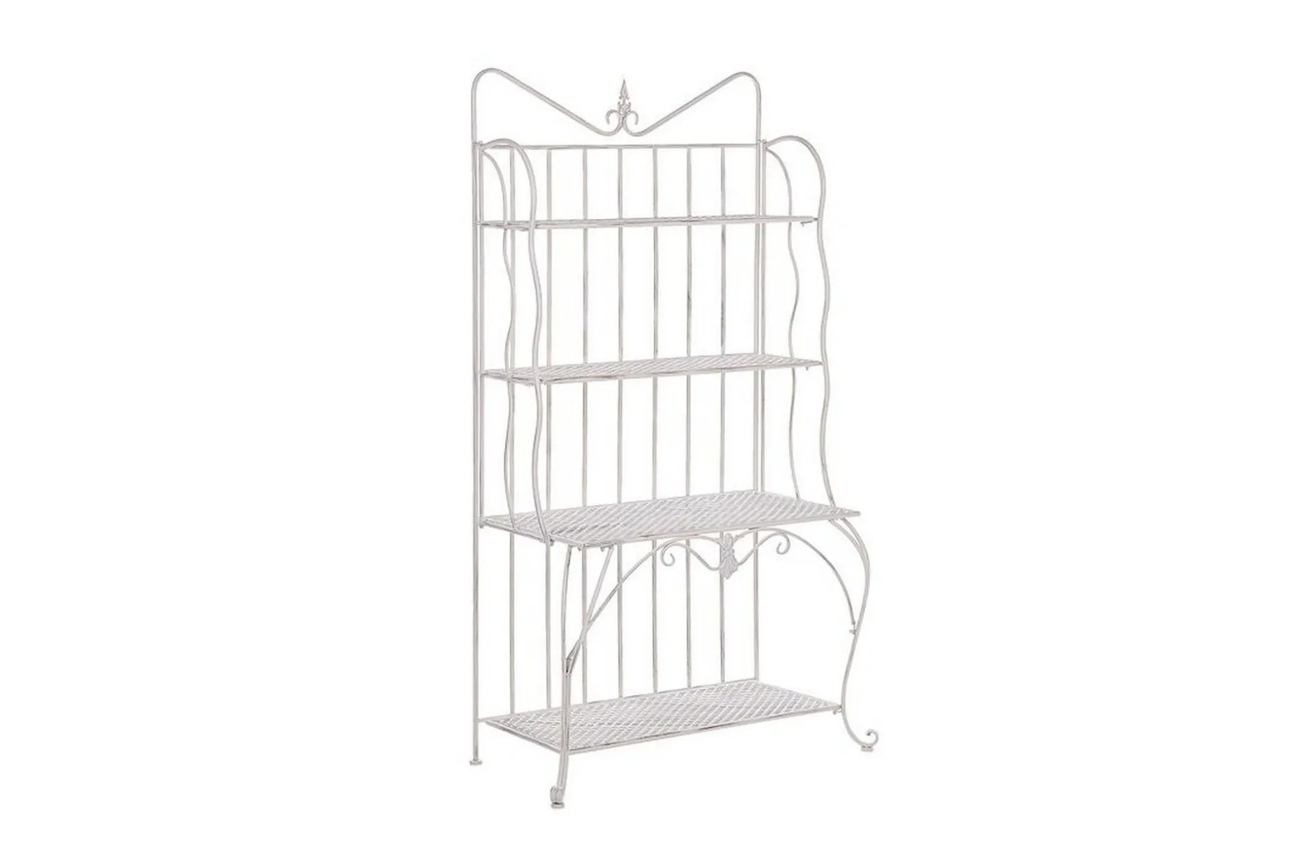Plantehylle 4 hyller metall lyst beige PAVONA