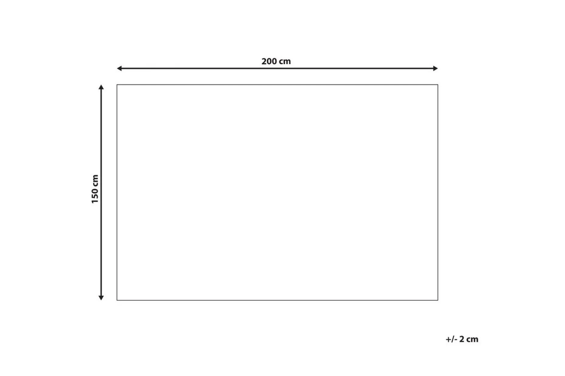 Pledd Bjas Hvit, 150x200 cm