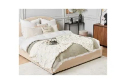Pledd Godavari Beige/gull, 130x180 cm