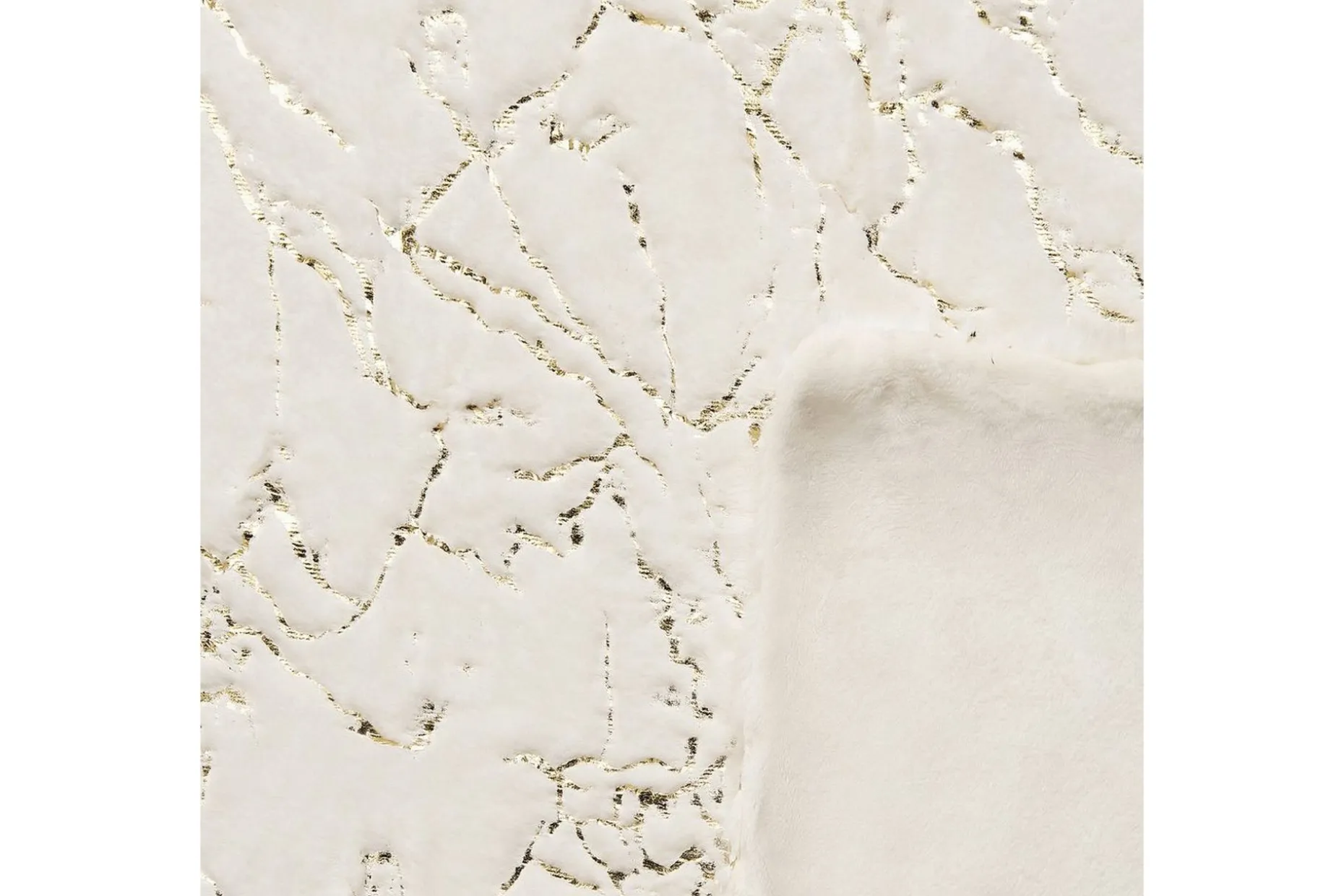 Pledd Godavari Beige/gull, 130x180 cm