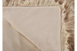 Pledd 200 x 220 cm lysebrun DELICE