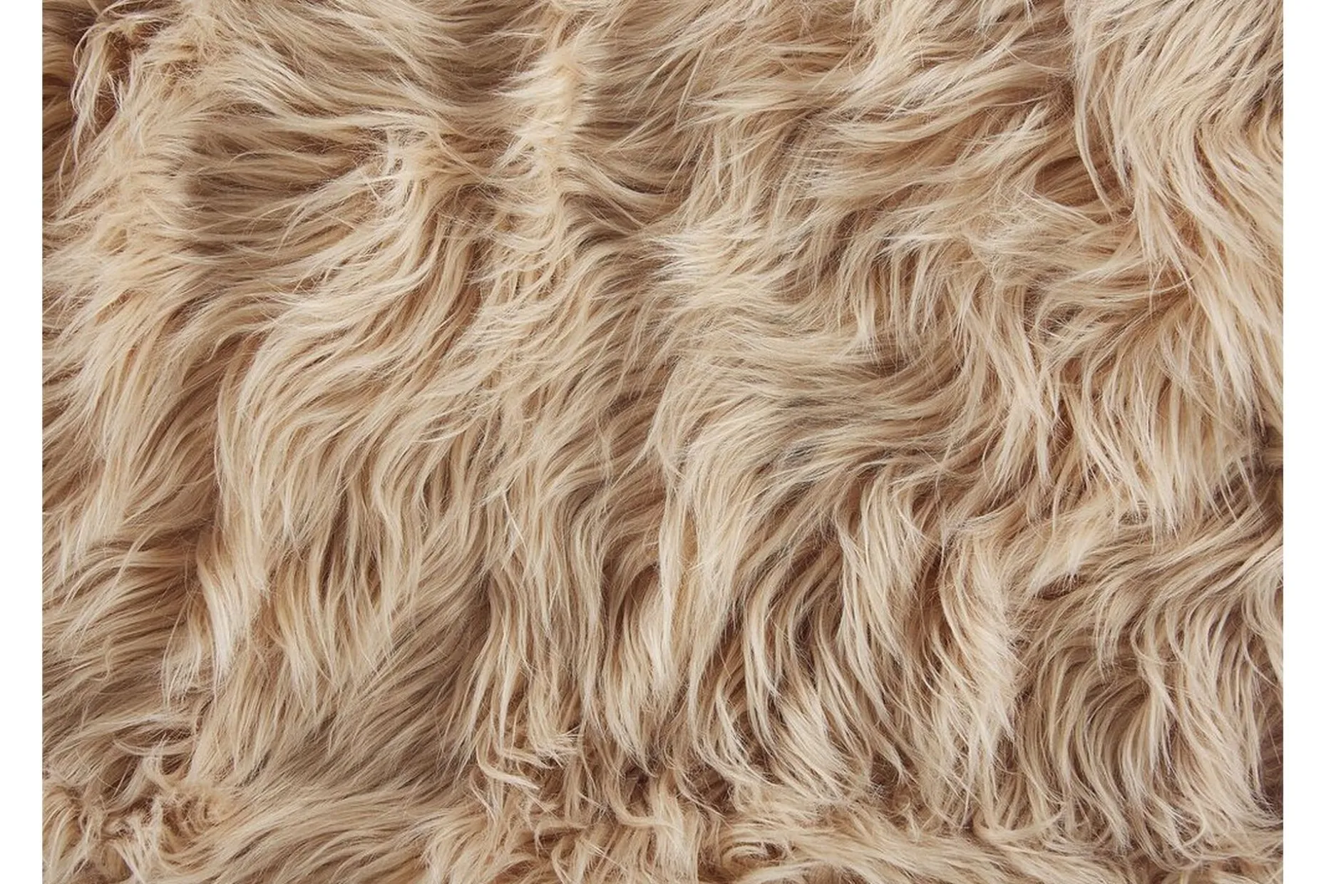 Pledd 200 x 220 cm lysebrun DELICE