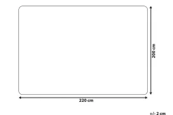 Pledd 200 x 220 cm lysebrun DELICE