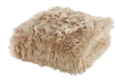 Pledd 200 x 220 cm lysebrun DELICE