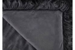 Pledd 200 x 220 cm svart DELICE