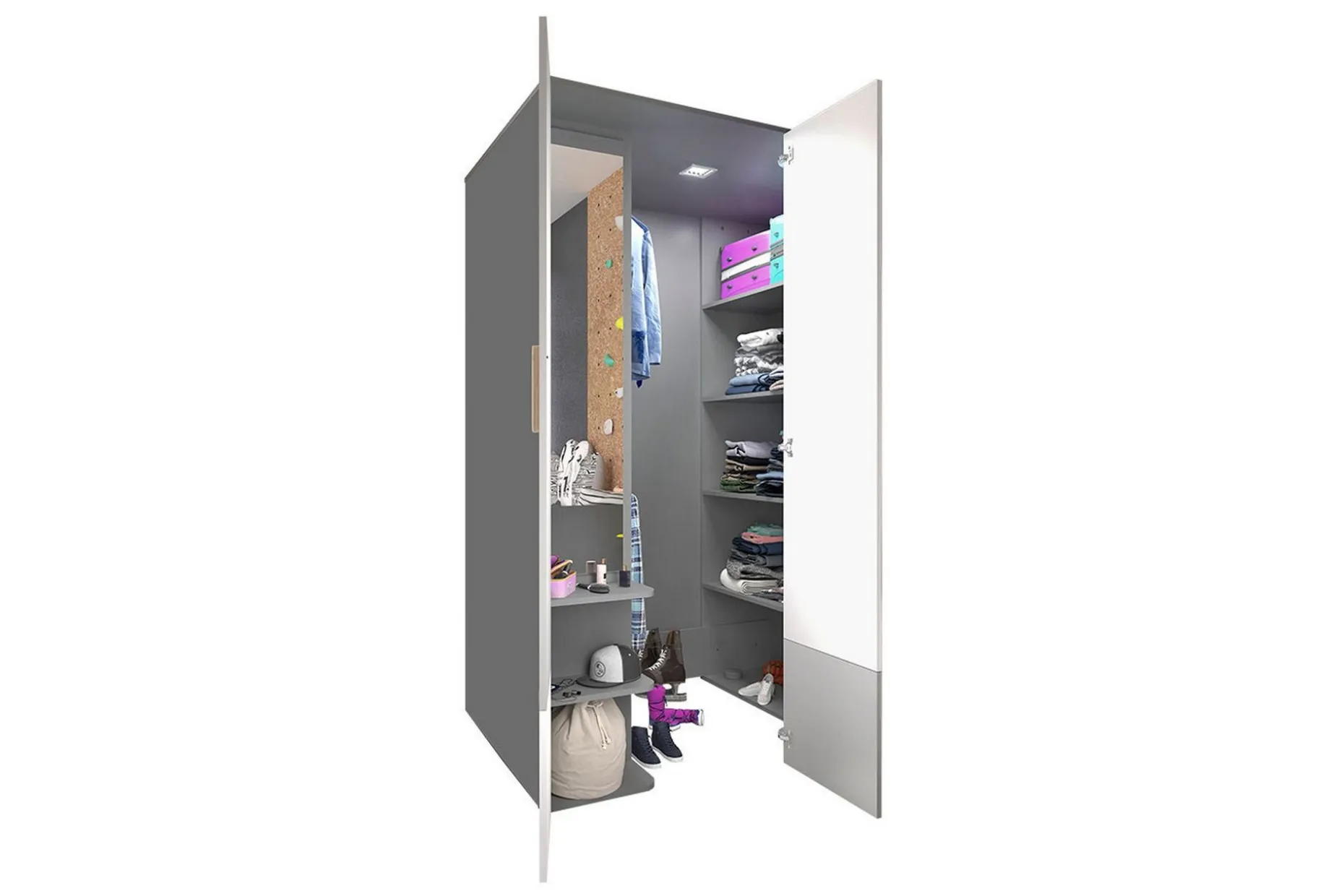 Pok Garderobe 130x93x193 cm