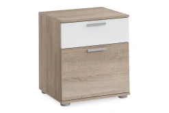 Polyxo Nattbord 38 cm med Oppbevaring 2 Skuffer