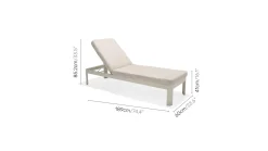 Portals Solseng med Pute 189 cm