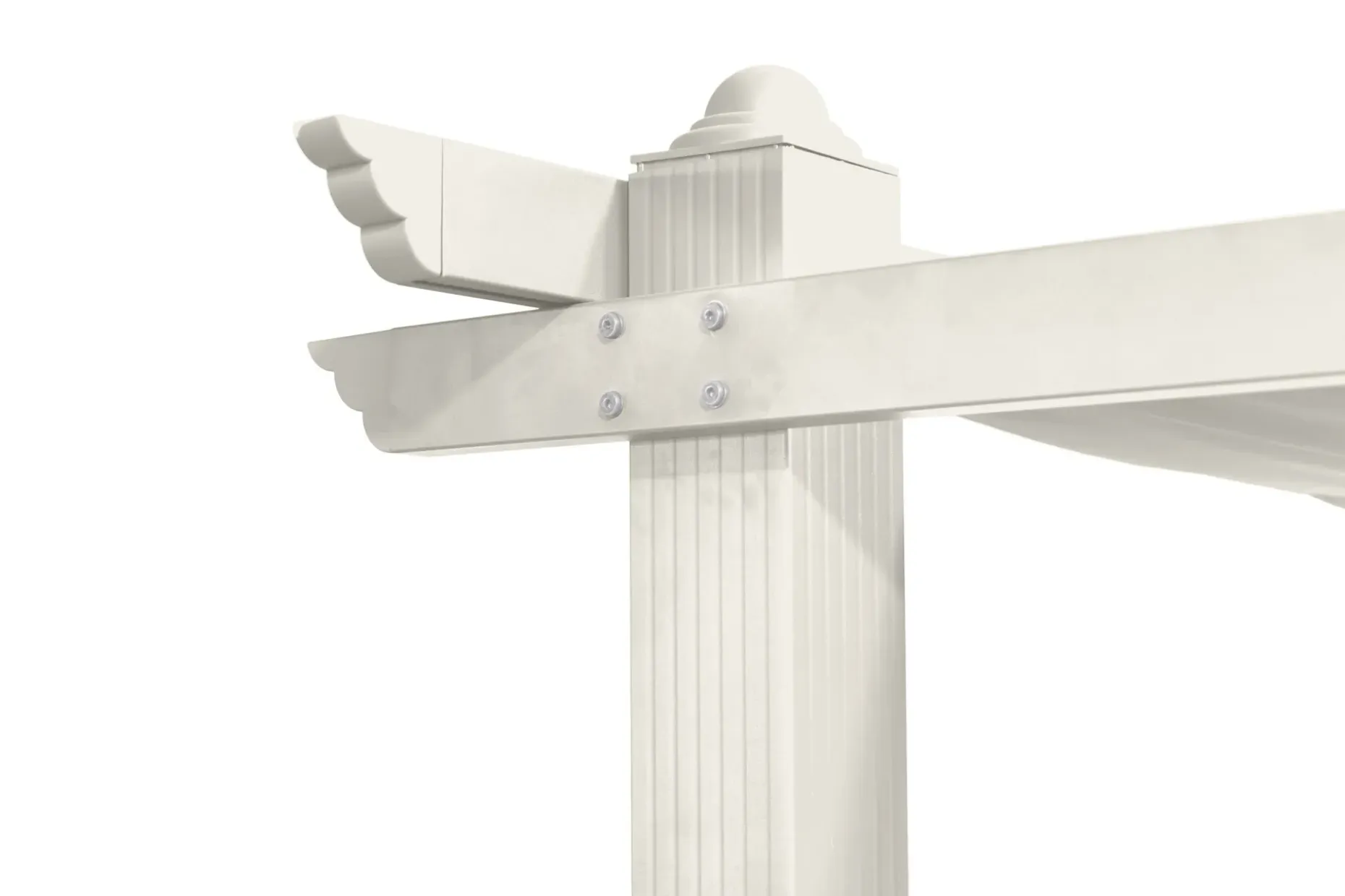 Porto stor pergola 4x3 m i aluminium med tak