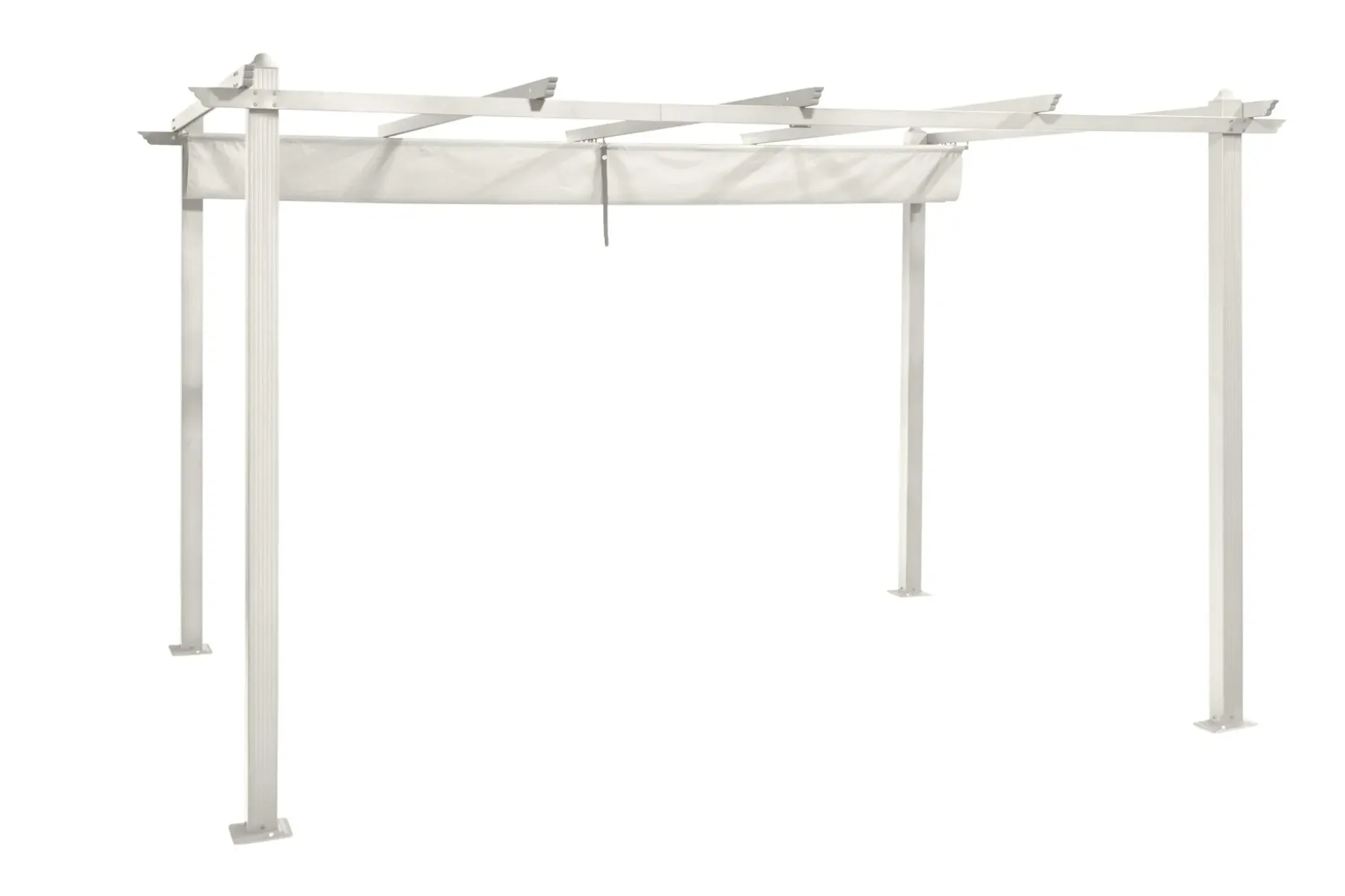 Porto stor pergola 4x3 m i aluminium med tak