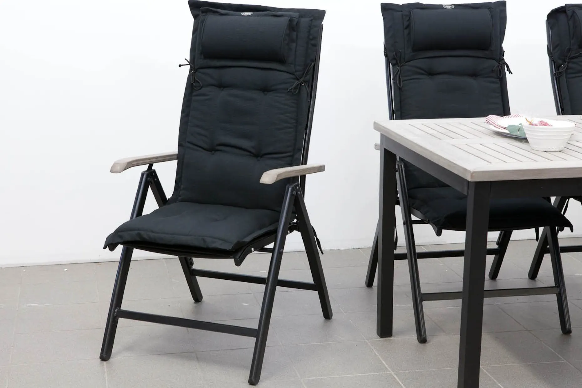 Positionsdyna Canyon med nackkudde Fritab Dark grey