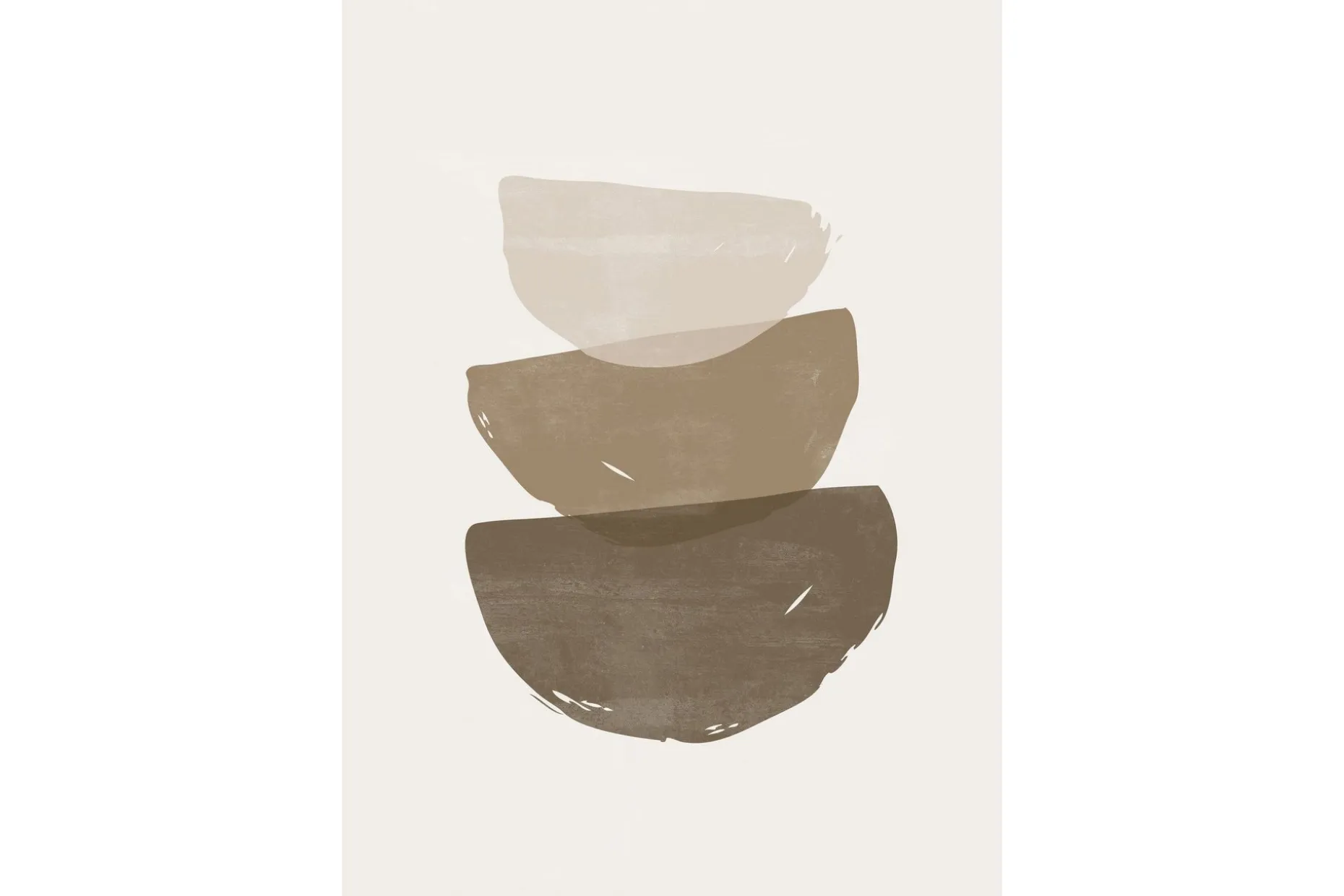 Poster Brush strokes 70x100 cm