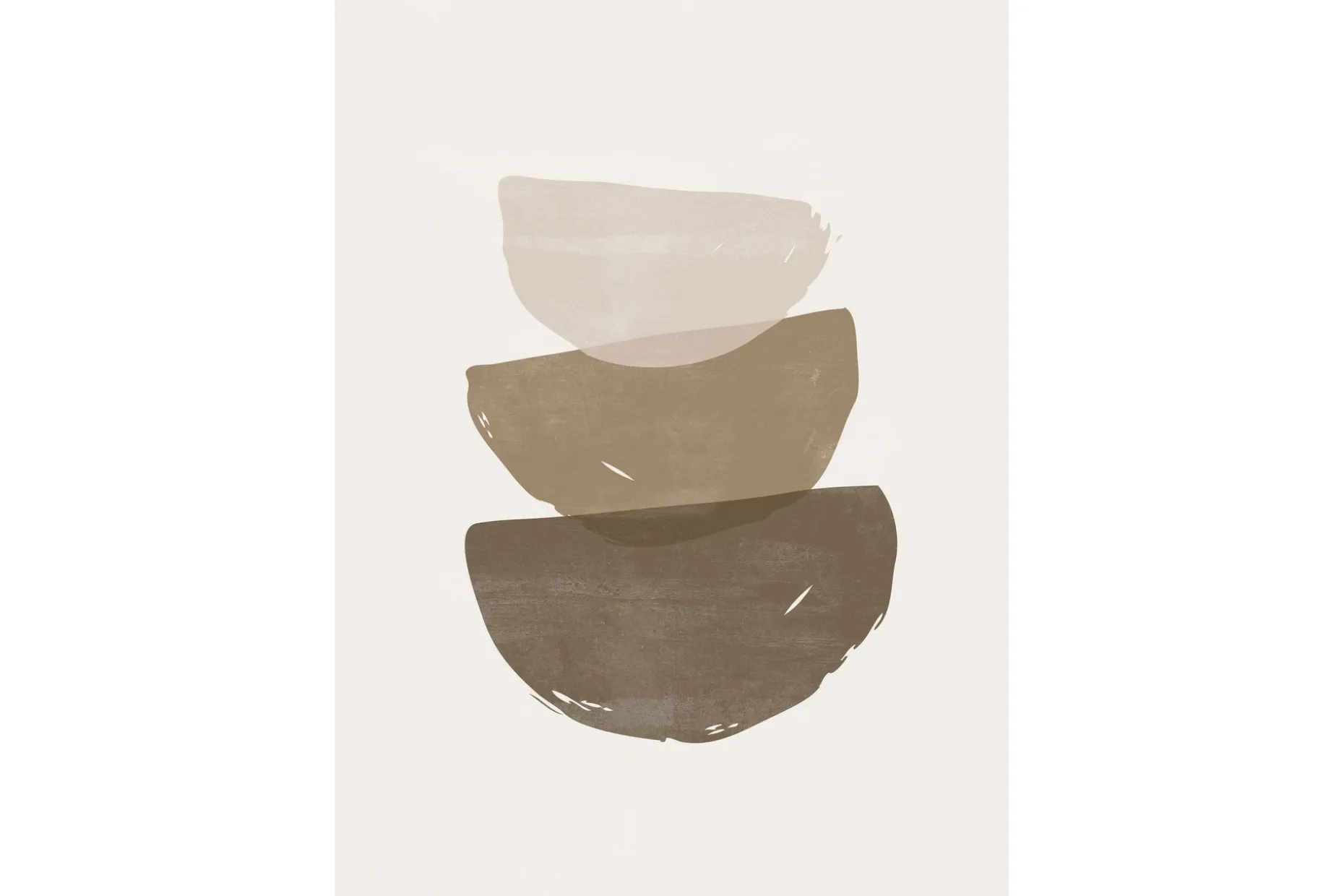 Poster Brush strokes 50x70 cm
