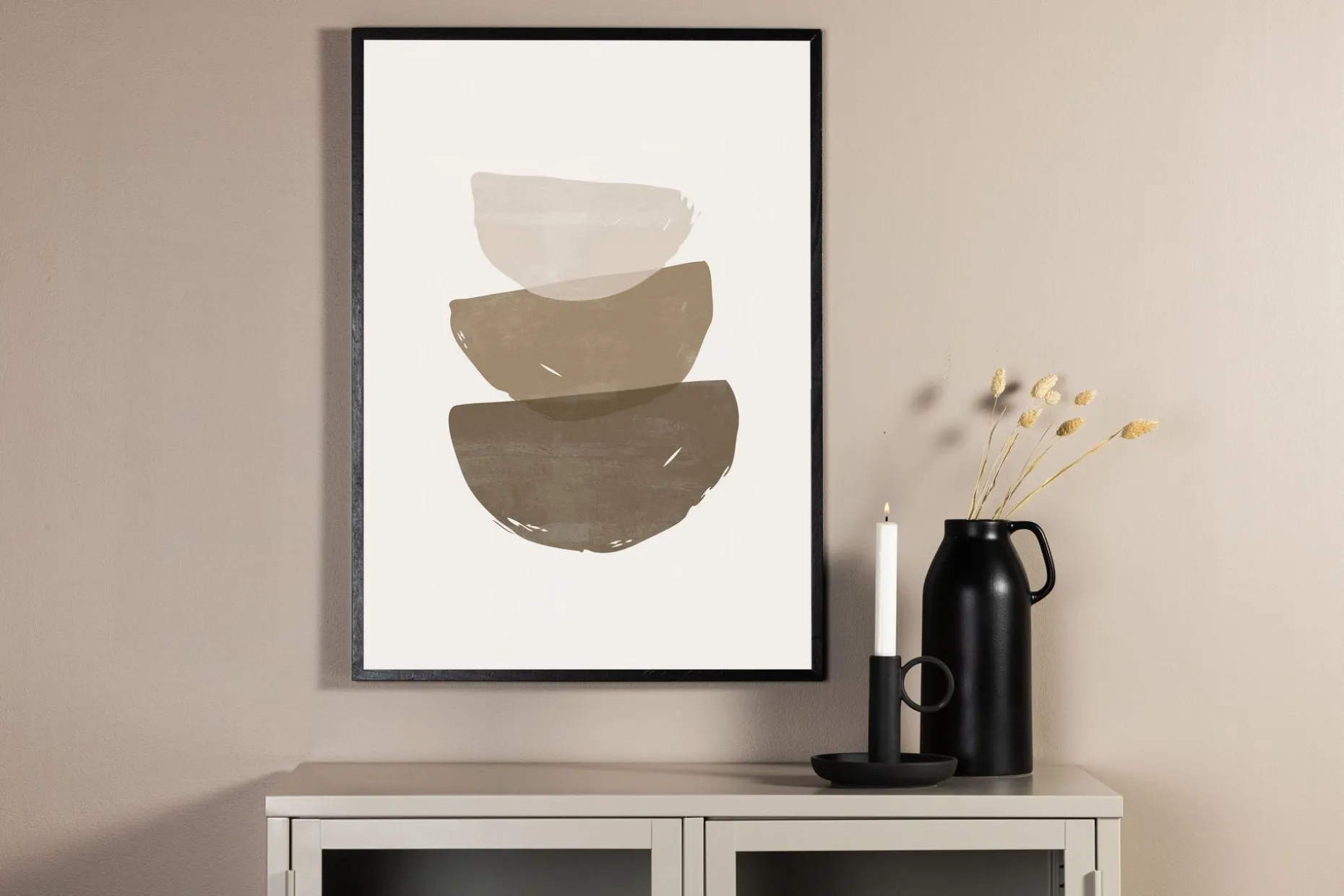 Poster Brush strokes 50x70 cm