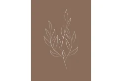 Poster Drawed leaf 21x30 cm