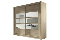 Prag Garderobe 180 cm Skyvedører Delt Speil