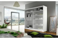Prag Garderobe Skyvedører med Speil