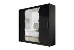 Prag Garderob 180x57x215 cm Scandinavian Choice Black