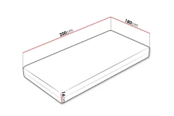 Profi Madrass 180x200 cm