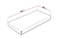 Profi Madrass 200x200x14 cm