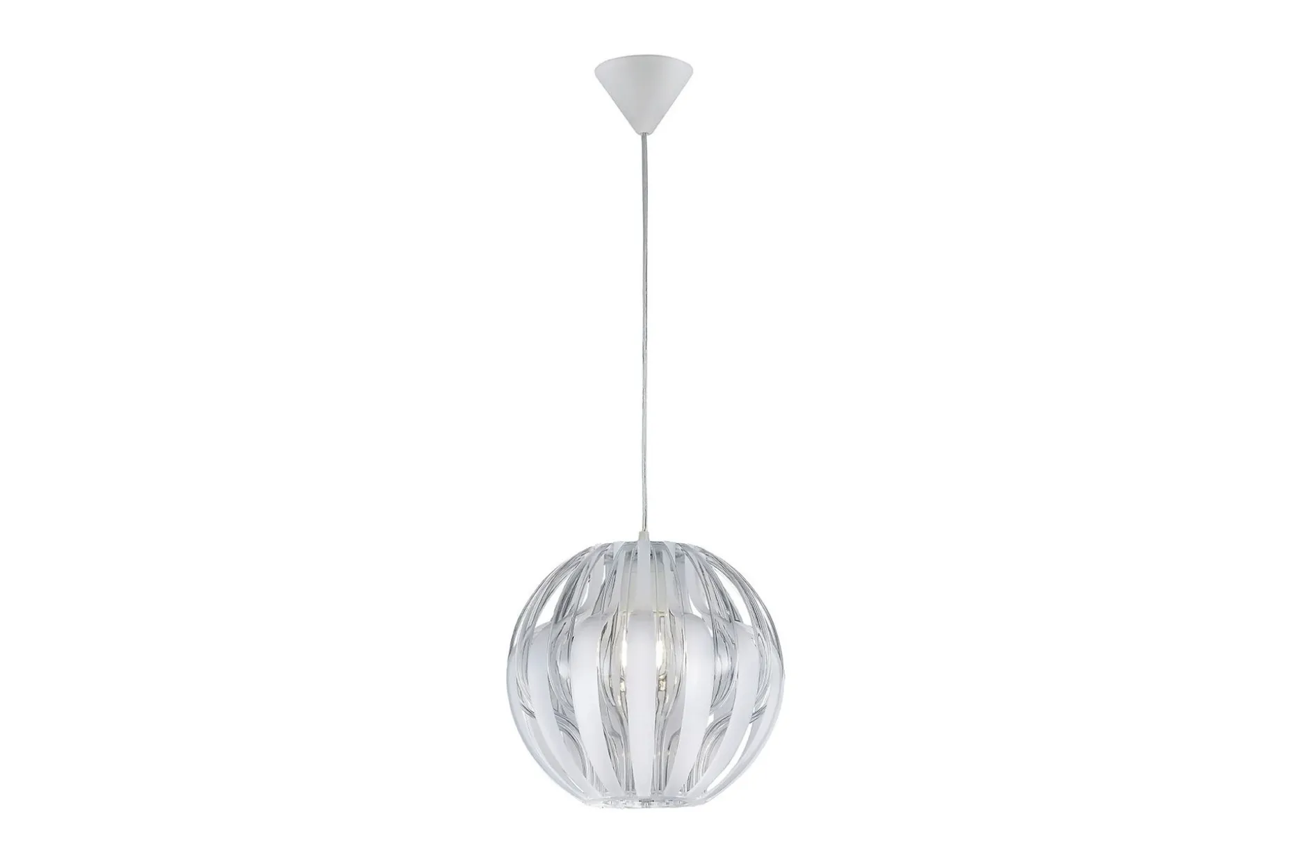 Pumpkin Pendellampe 30 cm 1xE27 hvit