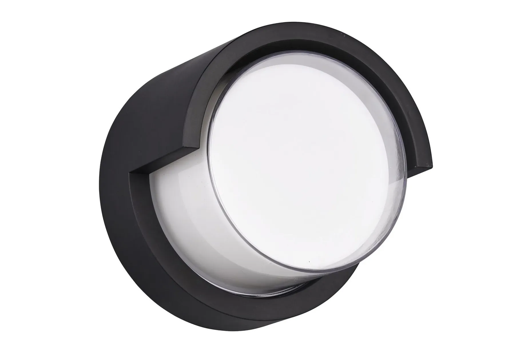 Puno LED-Vegglampe Pyöreä Mattsvart