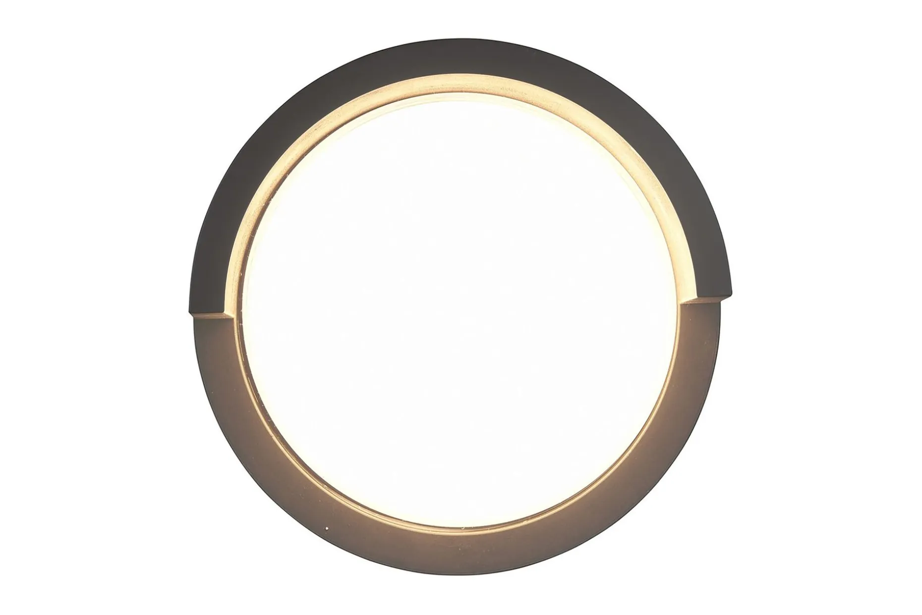 Puno LED-Vegglampe Pyöreä Mattsvart