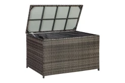 Puteboks WICKER 122x52xH62cm brun