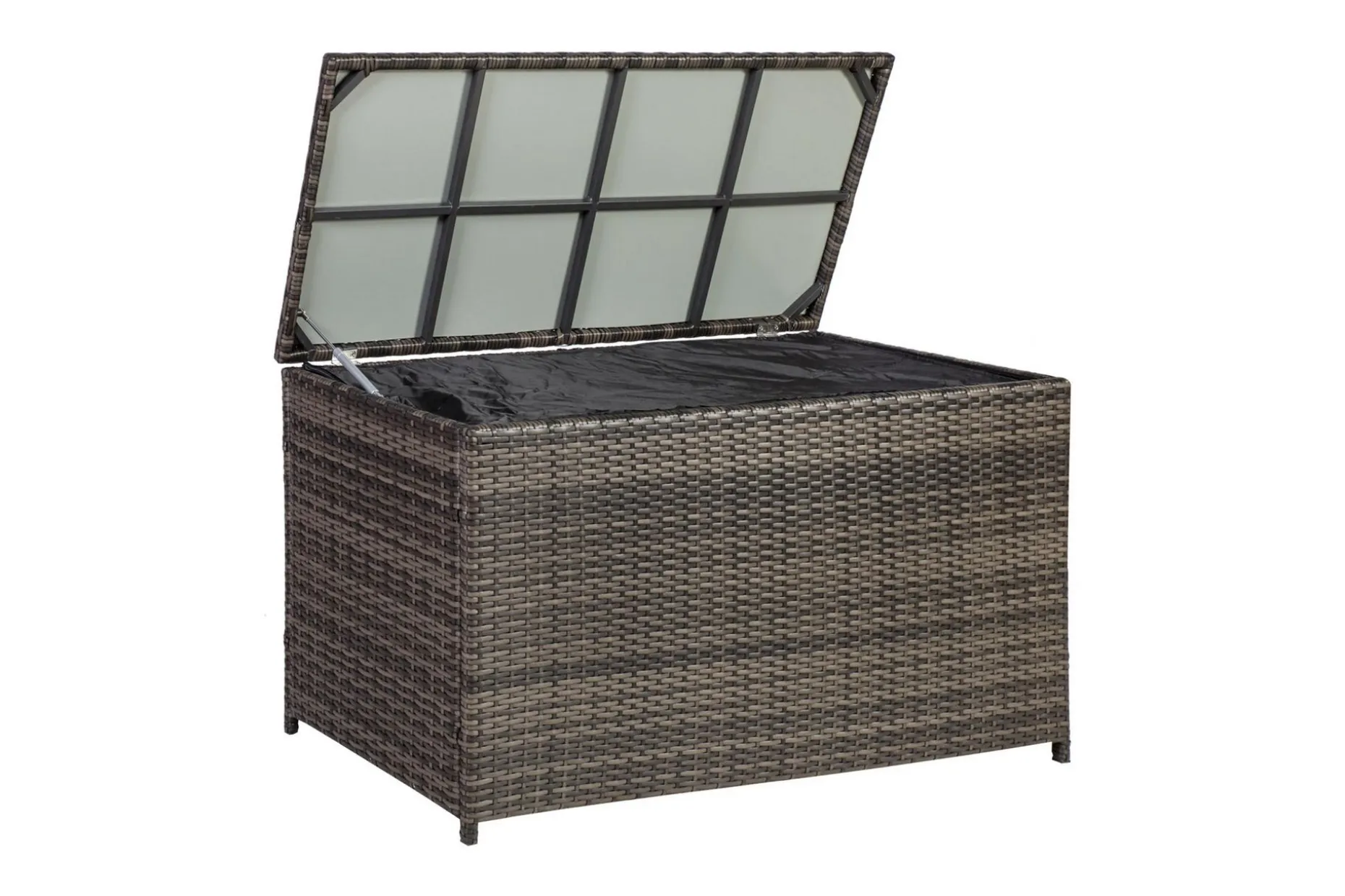 Puteboks WICKER 122x52xH62cm brun