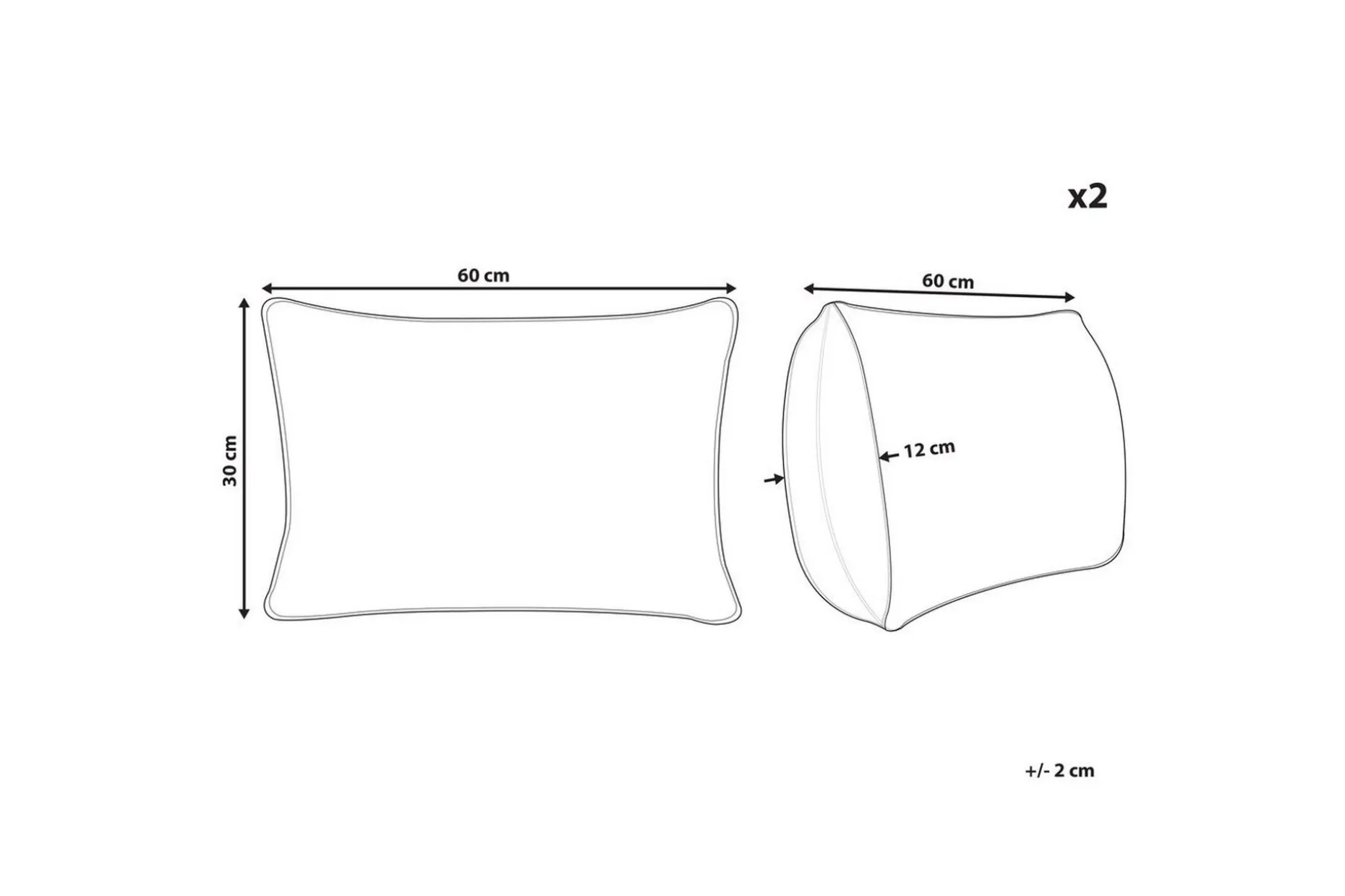 Pynteputer Douris sett med 2 30x60 cm