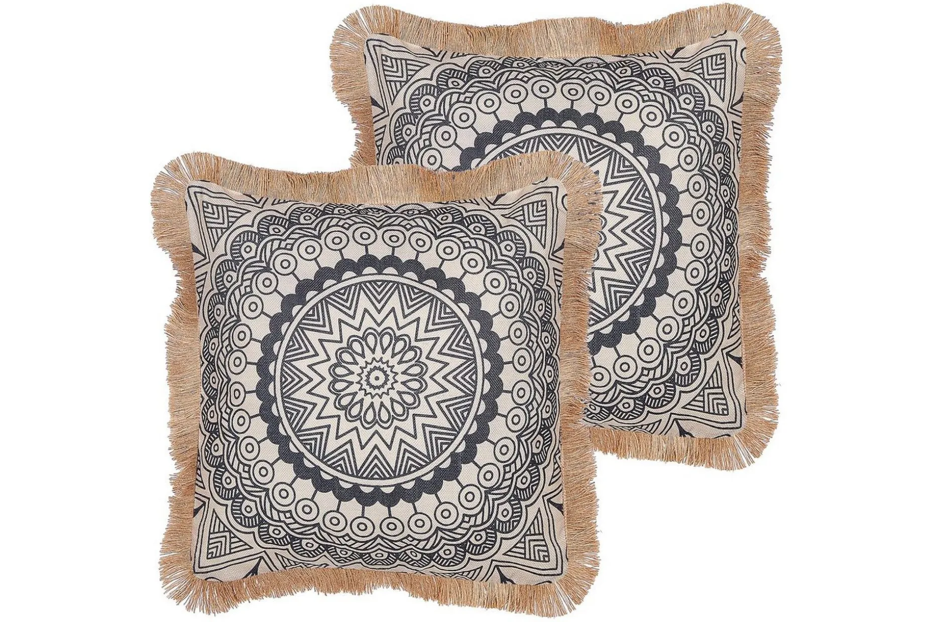 Pynteputer Geranium sett av 2 Beige/svart