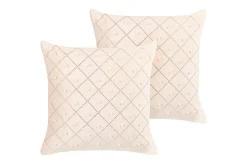 Pynteputer Yarrow sett med 2 Beige/Sølv