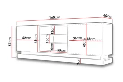 Qiu Tv-benk 160 cm