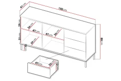 Querty Skapkommode 150x80x41 cm