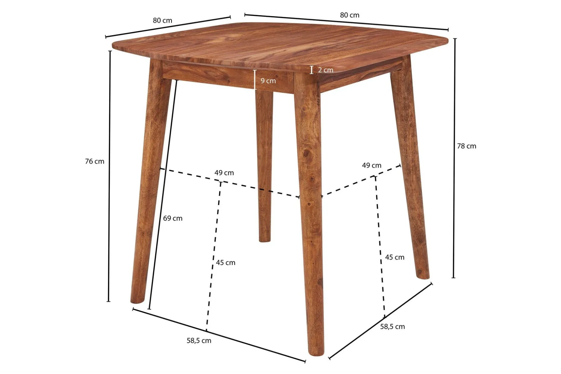 Raengel Spisebord 80 cm