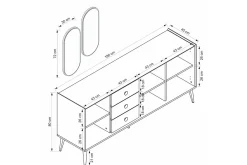 Ralor Konsollbord 180 cm