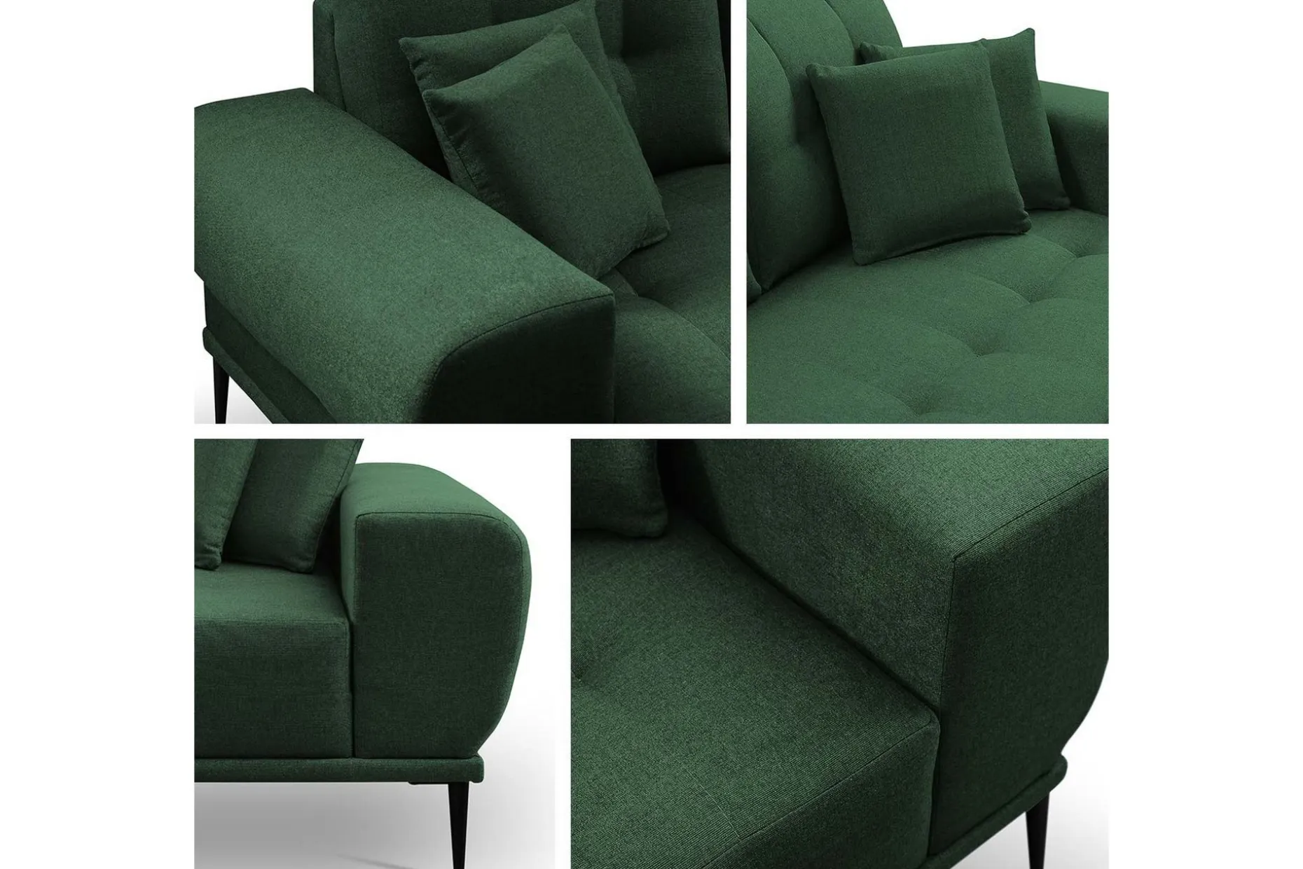 Rapale 3-seters Sofa med Divan Venstre med Puter